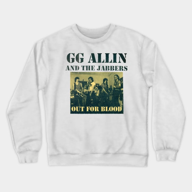 Gg Allin And The Jabbers Crewneck Sweatshirt by trippy illusion